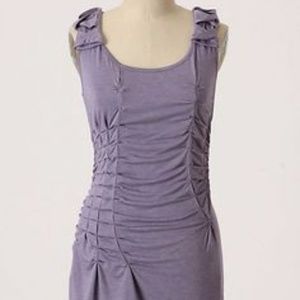 Ruched Purple Anthropologie Baraschi “Akira” tank